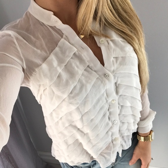 Ruffle button down - Picture 4 of 8
